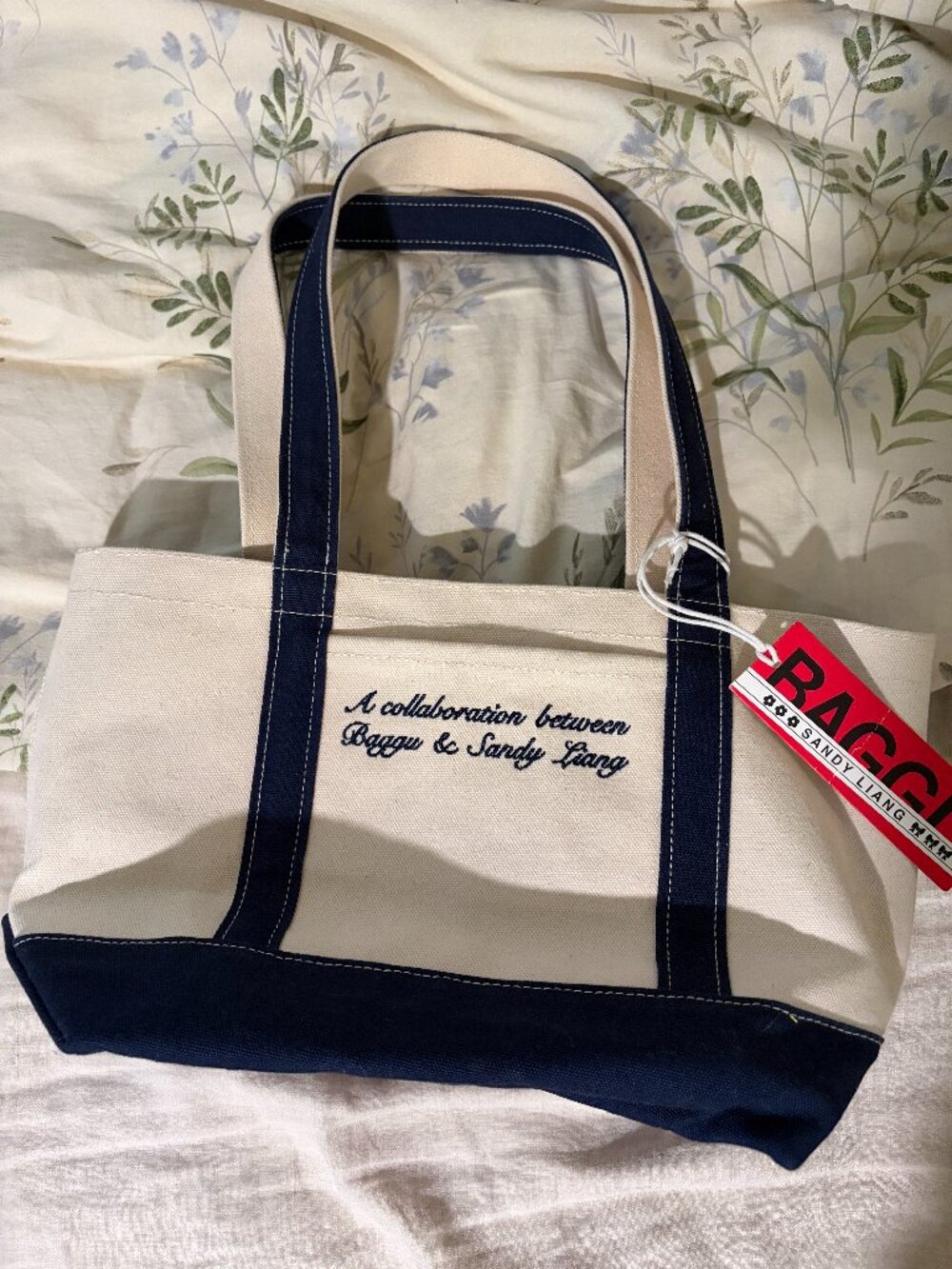 Sandy Liang x Baggu small canvas tote